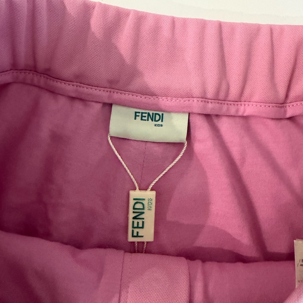 Fendi Pink Kids Elastic Waist Skirt - Picture 3 of 4